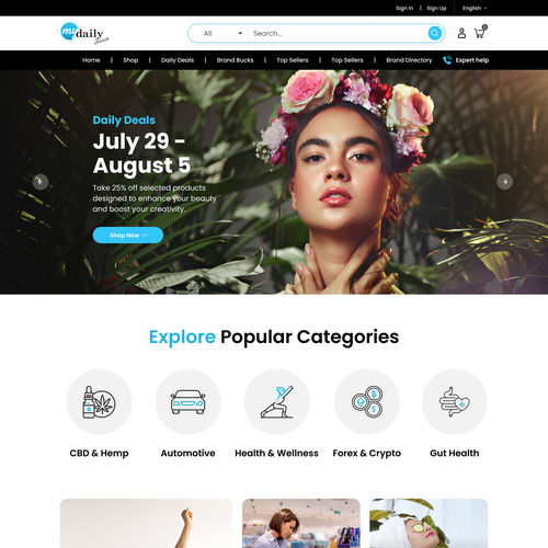 Revamp our e-com website! Design by Technology Wisdom