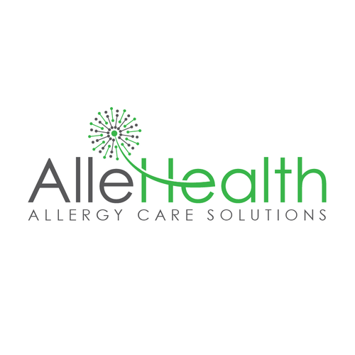 Create a logo for a new allergy company called AlleHealth Design by NEEL™