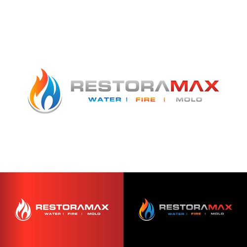 Restoration Company Branding. Design by Hajara Begum