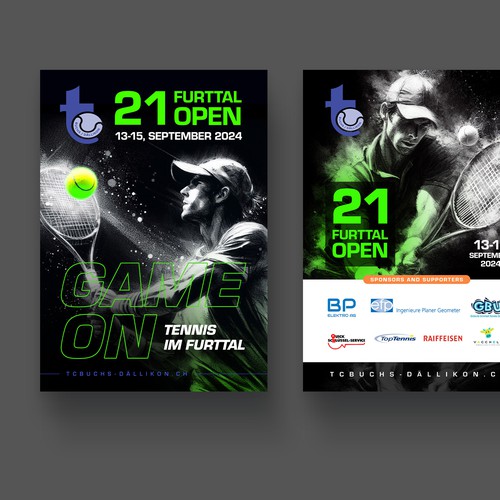 Aces & Action: Cool Flyer for a Tennis Tournament Design by P I X 3 L