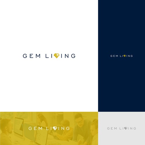 Geometrical, minimalist, modern brand design for Gem Living Design by gekostudio