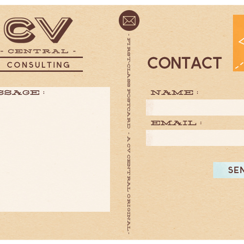 Clean, cool and fun landing page for consultant...Showcase your work! Design by UndoRedo