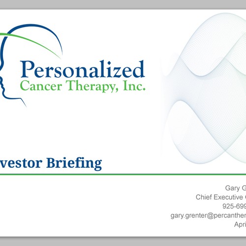 Design di PowerPoint Presentation Design for Personalized Cancer Therapy, Inc. di Pratham.dezine