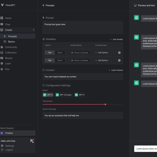 UI/UX Redesign for ChatGPT Prompts Platform Design by Liam Holden.