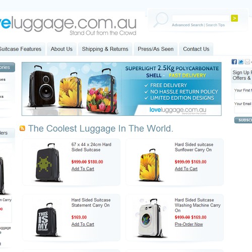 Create the next banner ad for Love luggage Design by Ravindra Kathe