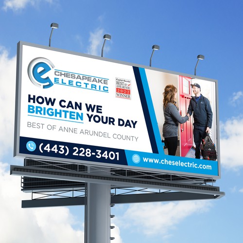 Chesapeake Electric Billboard Design by icon89GraPhicDeSign