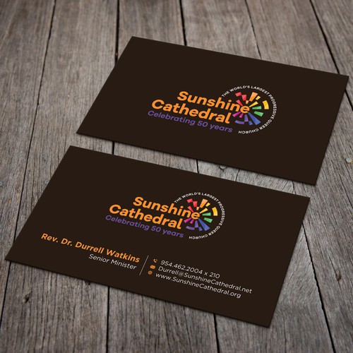 Business Card for Growing Progressing LGBTQ Church Design by Rskylight