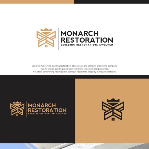 Design a modern clean logo package for a restoration company Design by Danny A