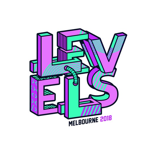 Illustrate this festival logo, fun, playful style! Design by Asael Varas