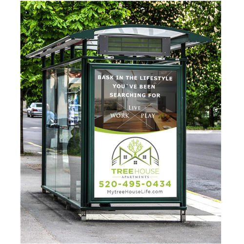 Treehouse Apartments Banner Design by BeCr8tive