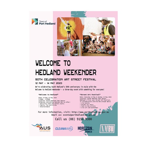 Welcome to Hedland weekender Design by ART N' ROSE