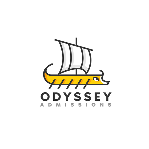 Modern visual of the "The Odyssey" (boat, Greek mythology, etc.) Réalisé par lostfortydesigns