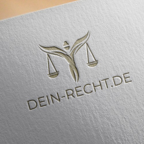 Logo for website of lawyer, social media, legal topics Design by knight brands™