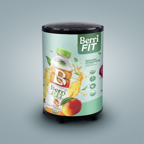 Branded Beverage Cooler Design by sougatacreative