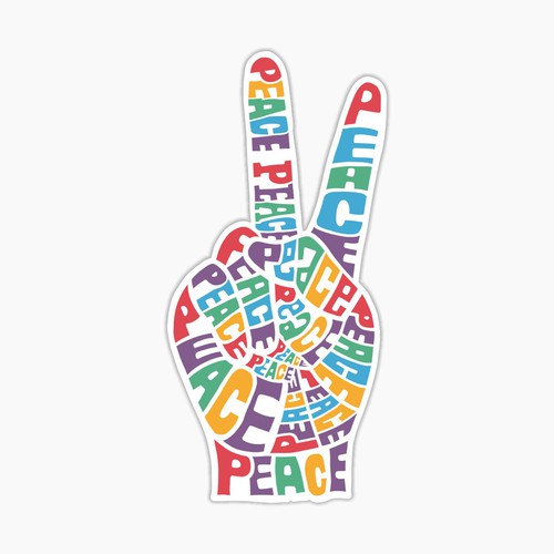 Design A Sticker That Embraces The Season and Promotes Peace Design von Zyndrome