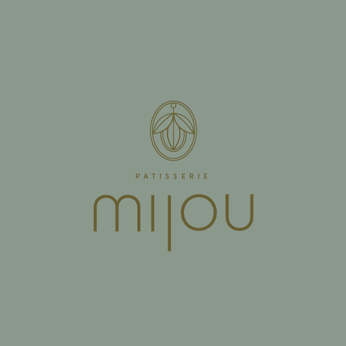 Logo for the modern and creative Patisserie Mijou Design by terracotta