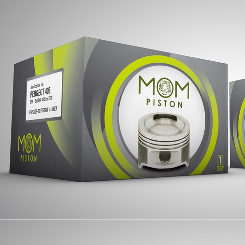 Automobile Piston and Liner Set Box Redesigning Product packaging contest