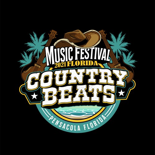 Iconic logo for iconic event for country music festivals in Florida Design by VANAS OFF THE SUNN