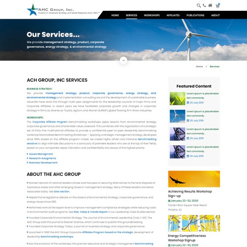 Web page design contest entry by Jasmin_VA