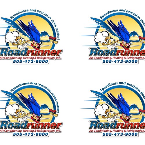 logo for Roadrunner Air Conditioning, Heating & Refrigeration, Inc. Design by X-version