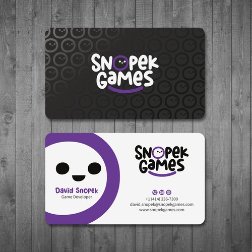 Business Cards for an indie Game Developer Design by Tcmenk