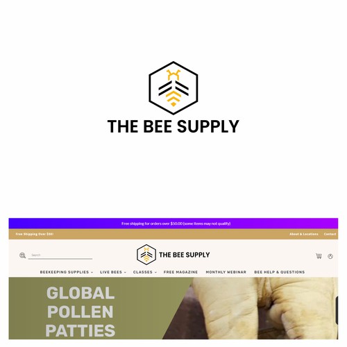 New Texas Bee Supply Logo Design by Linthing Dhewe