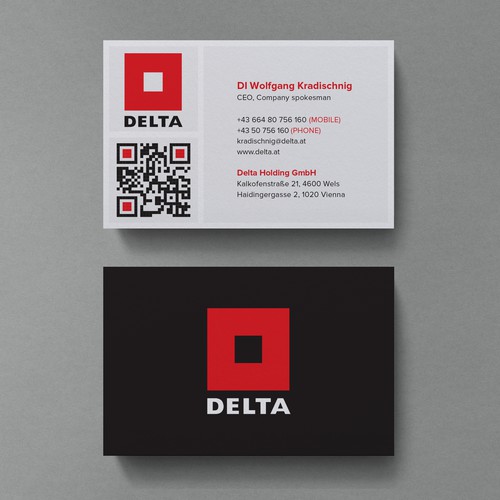 DELTA Business Card Relaunch Design by Birendra Chandra Das