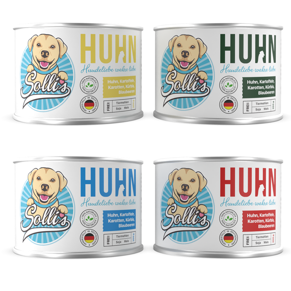 Modern label design for dog