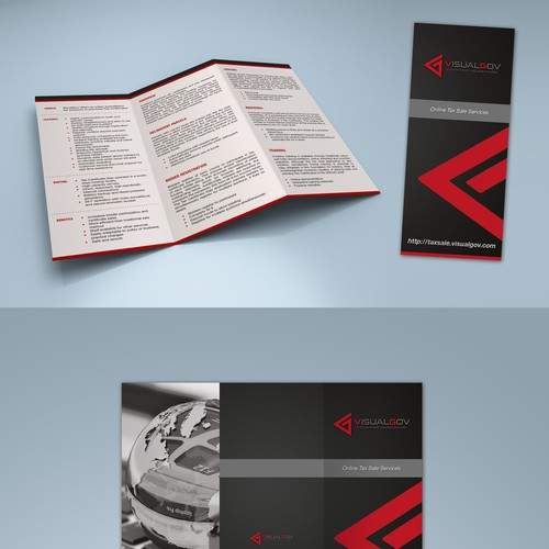 Design a VisualGov Sales Brochure using our logo and supplied text ...