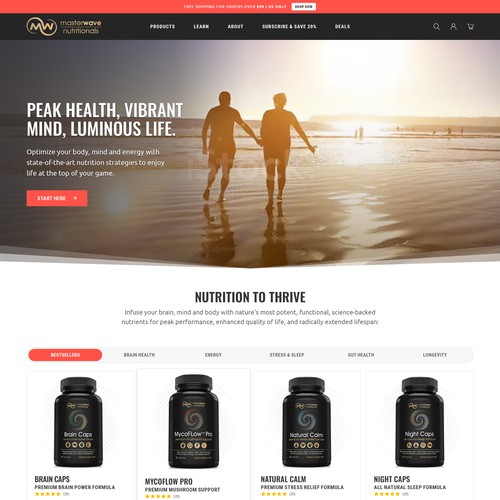 Design the "sexiest" and most powerful health supplements website on the planet-ontwerp door Sattvi Art