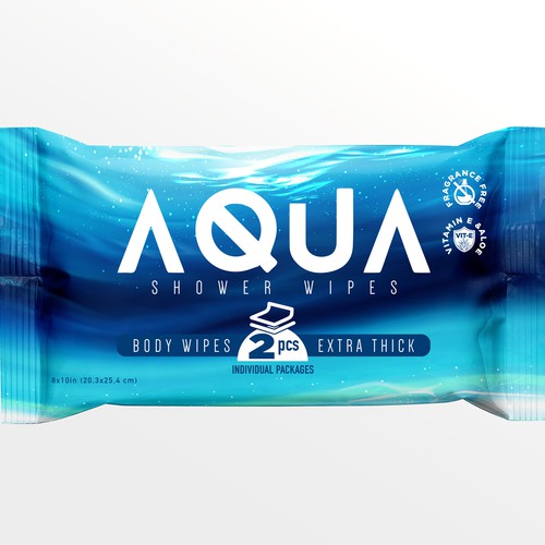 AQUA SHOWER WIPES :D Design by agooshe