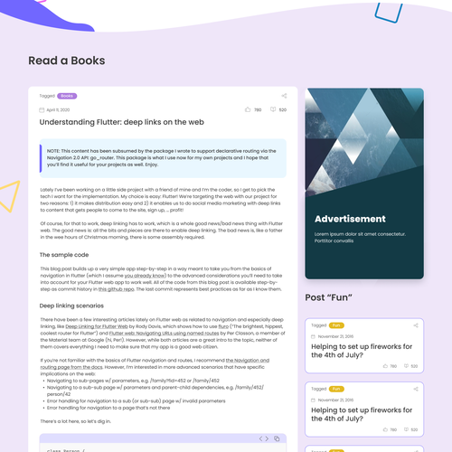 modern redesign for fun technical blog site Design by Xbeezi