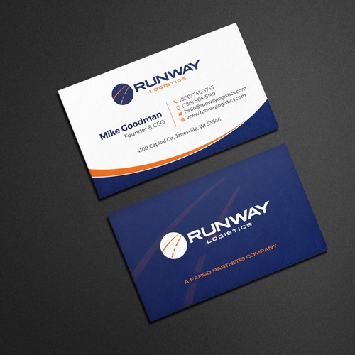 Design di Runway Logistics Business Card di Muaz™