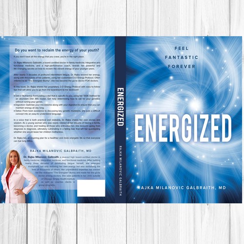 Design a New York Times Bestseller E-book and book cover for my book: Energized Design by LilaM