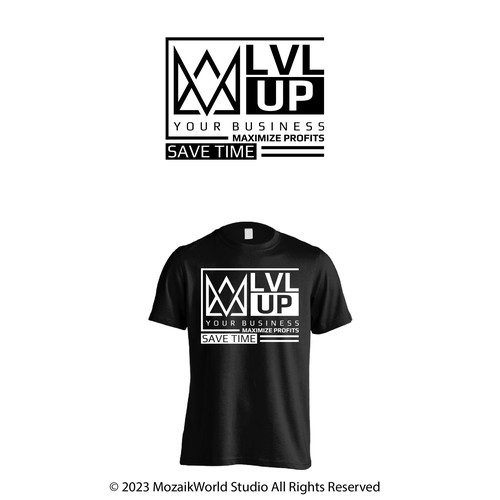 コンペ「New Shirt Design for LVL Up Imaging」のデザイン by mozaikworldさん 