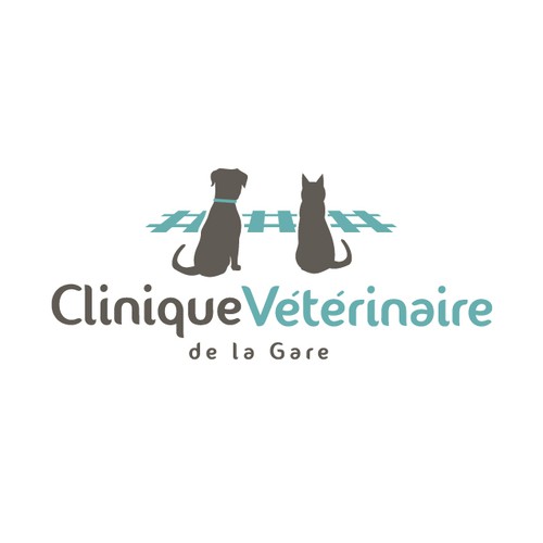 "Clinique Vétérinaire de la Gare" Design de logotipos vencedor criado por ManIp