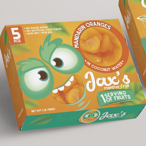 Design by Aleina Design Studio titled "Packaging Design Kids Fruit Cup"