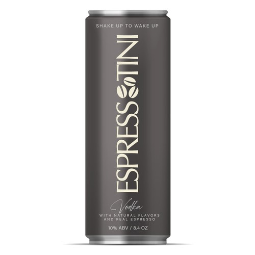 We need a Sexy, Luxuriously Designed Espresso Martini in a Can that appeals to women (and men). Design by ikoniske™