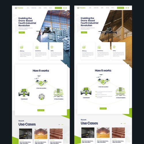 A powerful web design for a high-tech drone startup Design by ⚡️unbox.style⚡️