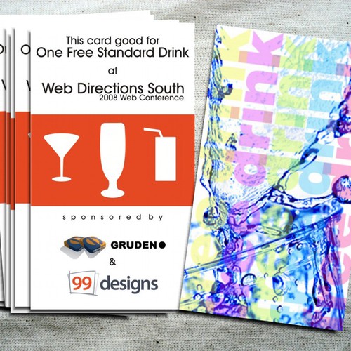Design the Drink Cards for leading Web Conference! Design por che'