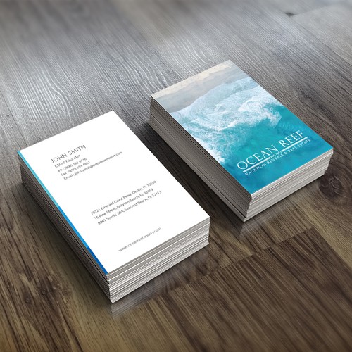 Design a fun, beach-inspired Business Card Design by fayastata77