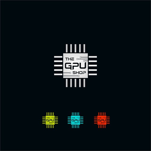 Create a futuristic logo for "The GPU Shop" Design by echo 99