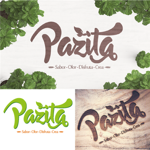 buscando un logo para Pazita, que quiere dar sabor en la cocina Design by DWOLF EG