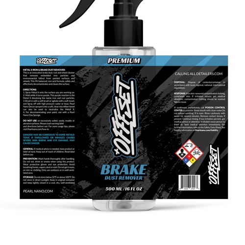 Awesome Label Design for a PREMIUM Car Wheel Cleaner Design by Cameleon77