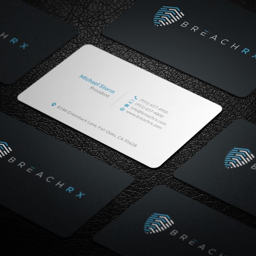 Professional B2B Card for Cyber Security Software Company Design von Galaxiya