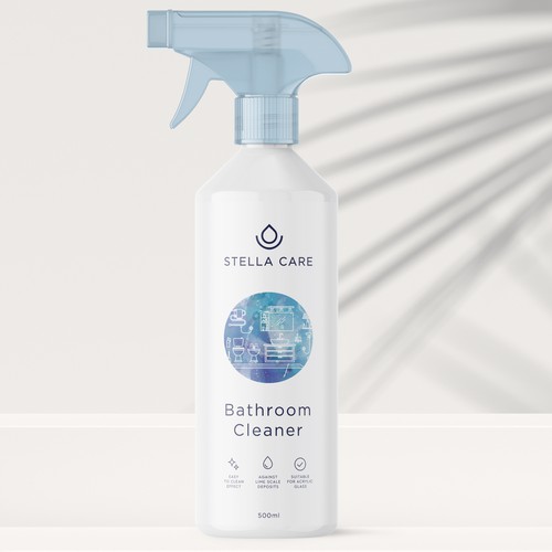 Product Label for a Cleaning Spray Design by bcra