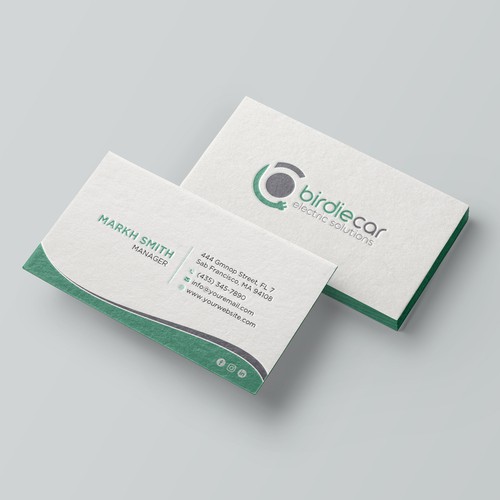 business card for company called birdie Design by Brandmaker artist