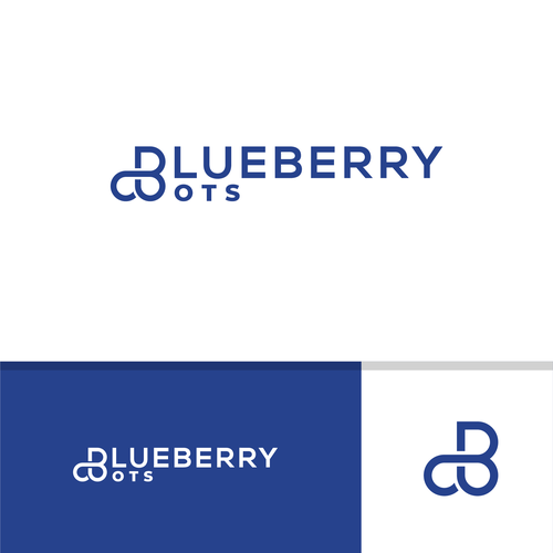 Logo for "Blueberry". An automated Chatbot provider Design by .May