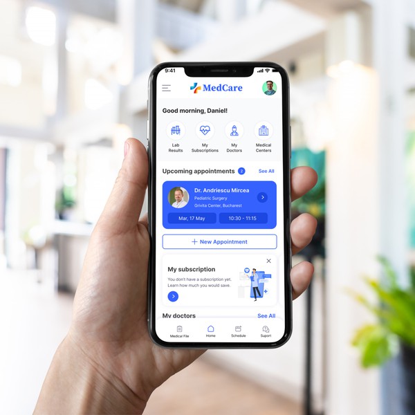 Improving usability and accessibility of a medical app 