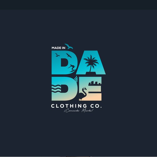 Create a funny logo for a Miami t-shirt company Design by S A M S O N
